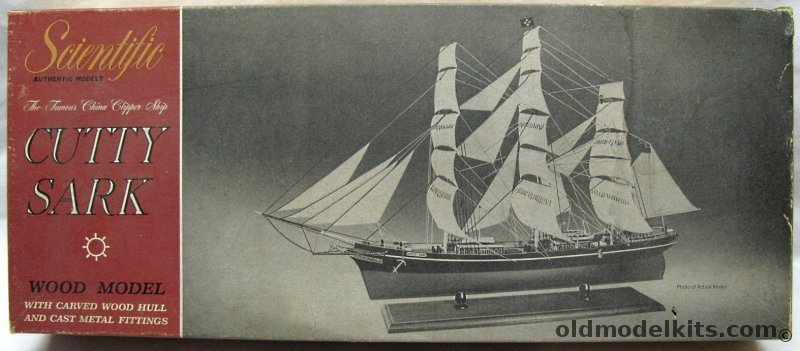 Scientific Cutty Sark Clipper Ship - 23 Inch Long Model with Sails, 163-1495 plastic model kit